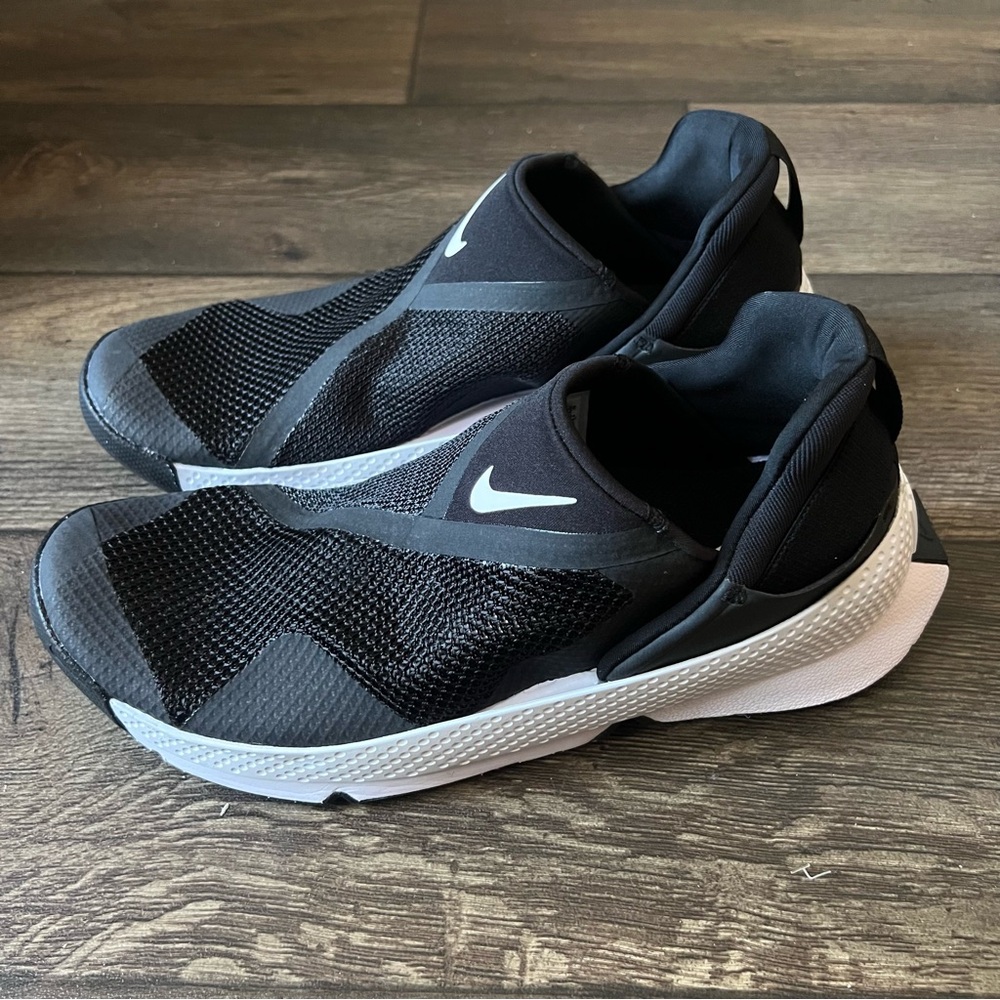 Nike Go FlyEase Slip On Shoes Unisex DR5540-002 Black White Size 10.5W/9M - Picture 4 of 8